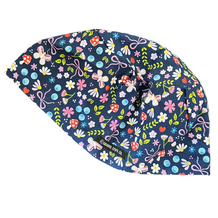 Cottage Blooms- Euro Scrub Cap