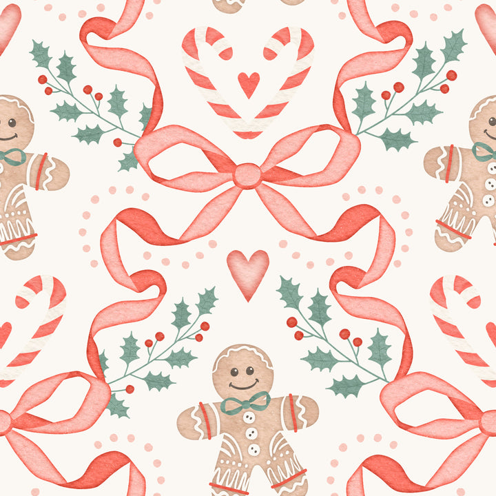 Gingerbread Bows- Ponytail Scrub Cap