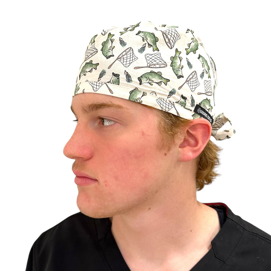 Gone Fishin- Classic/Men's Scrub Cap