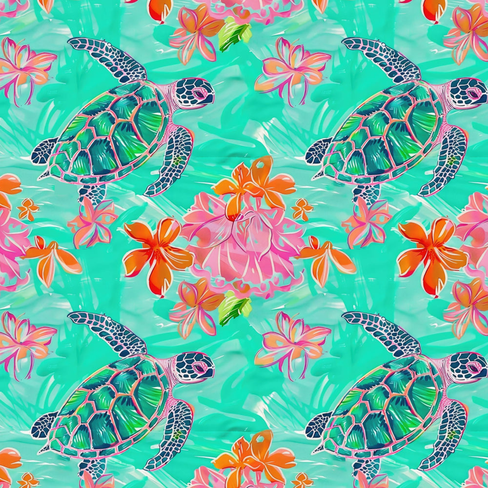 Sea Turtles Euro Scrub Cap for Women, by Sunshine Caps Co