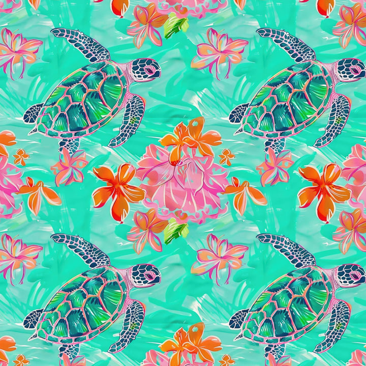 Sea Turtles Euro Scrub Cap for Women, by Sunshine Caps Co