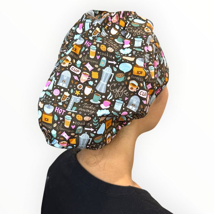 Coffee Break- Bouffant Scrub Cap