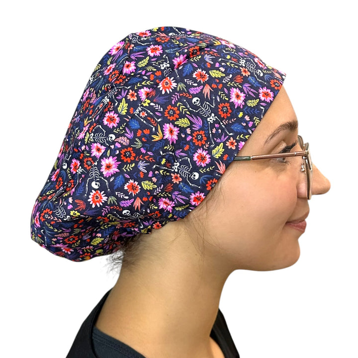 Skeletons in Bloom- Euro Scrub Cap