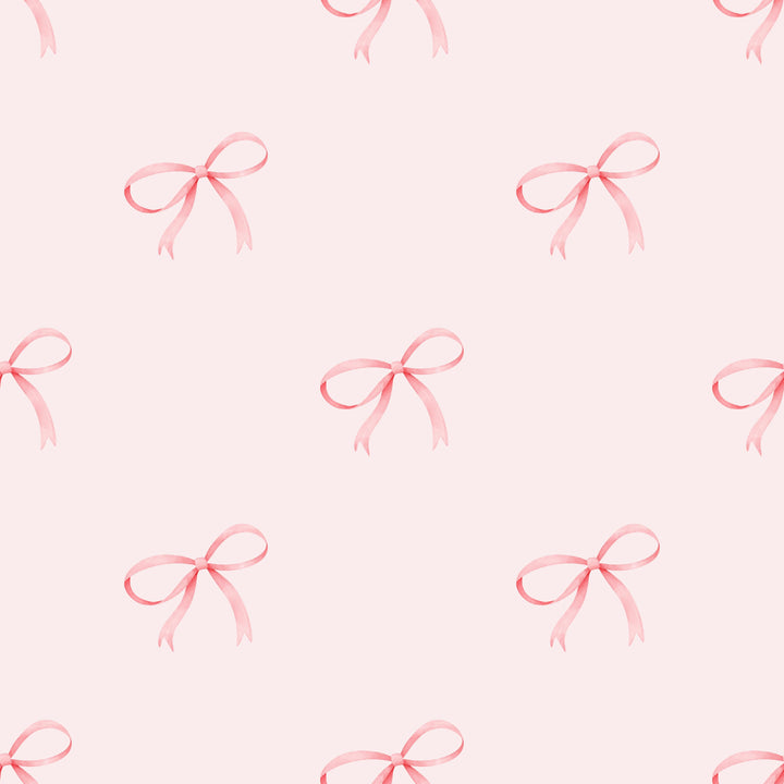 Pink Bows Long Sleeve Two-Piece PJ's