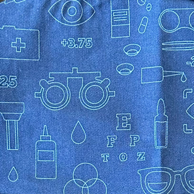 Eye Spy Navy- Classic/Men's Scrub Cap