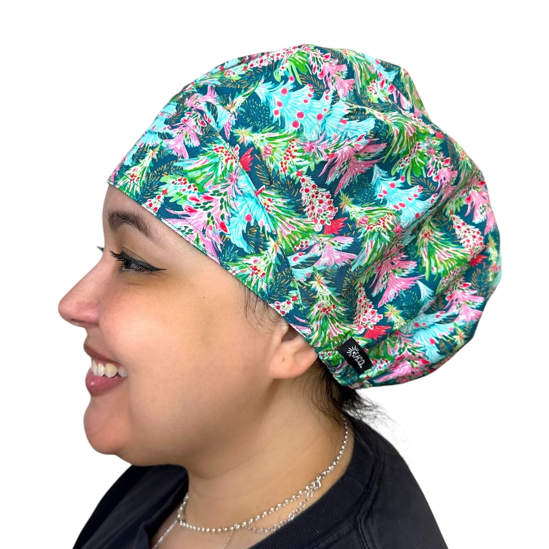 Merry Trees- Bouffant Scrub Cap