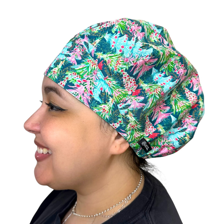 Merry Trees- Bouffant Scrub Cap