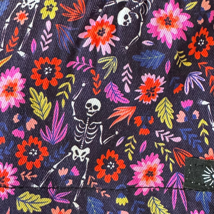 Skeletons in Bloom- Ponytail Scrub Cap