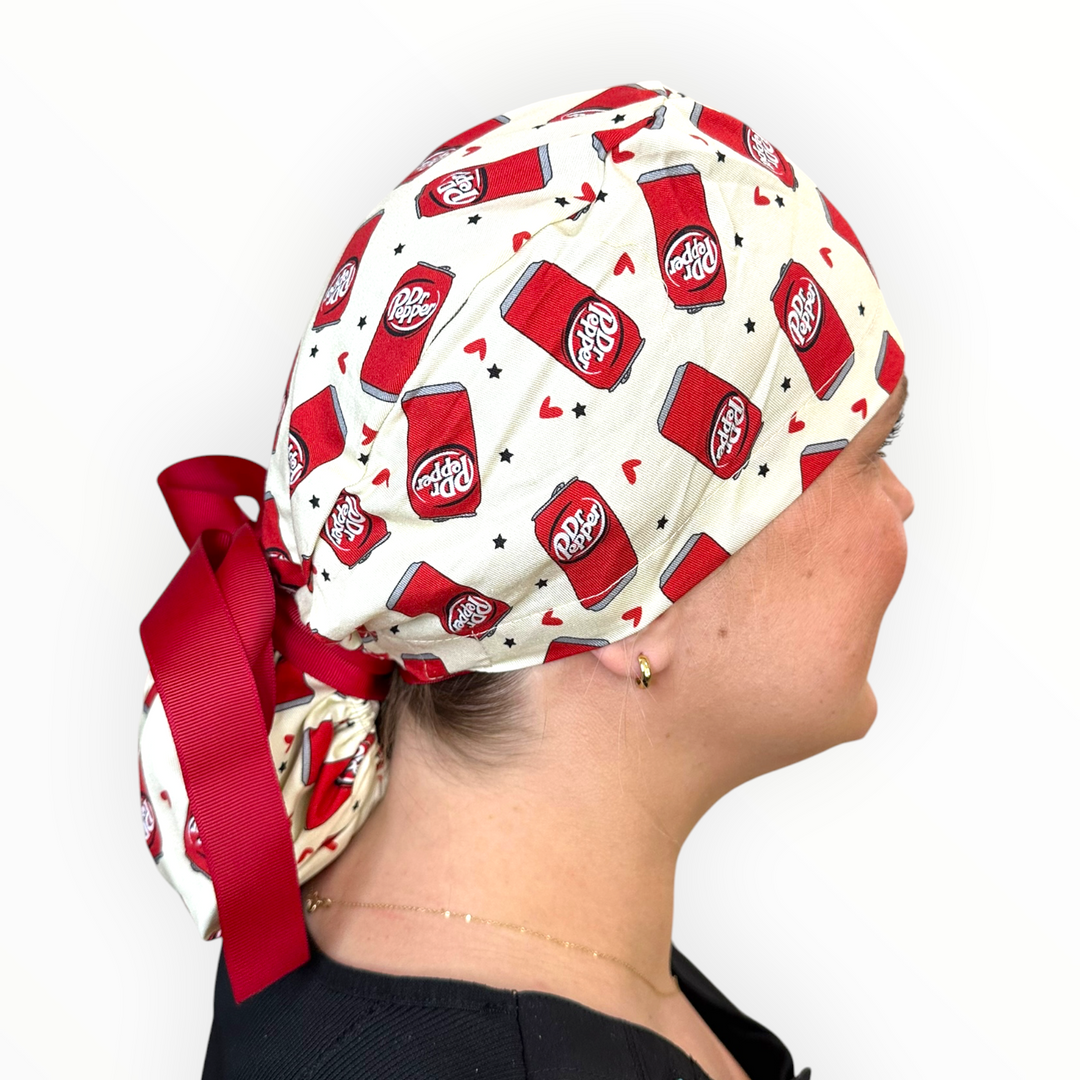 Pepper Pop- Ponytail Scrub Cap