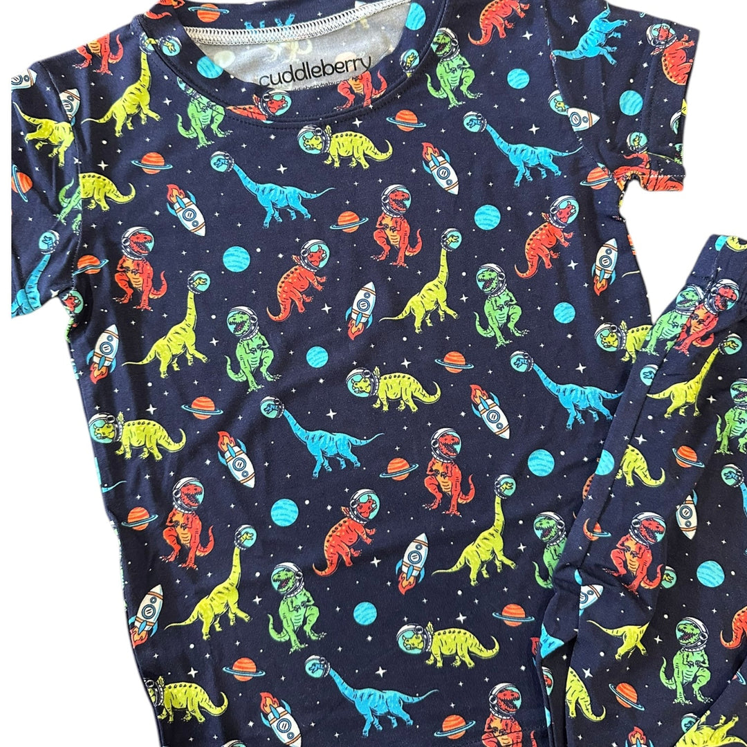 Space Dinos Short Sleeve Two-Piece PJ's