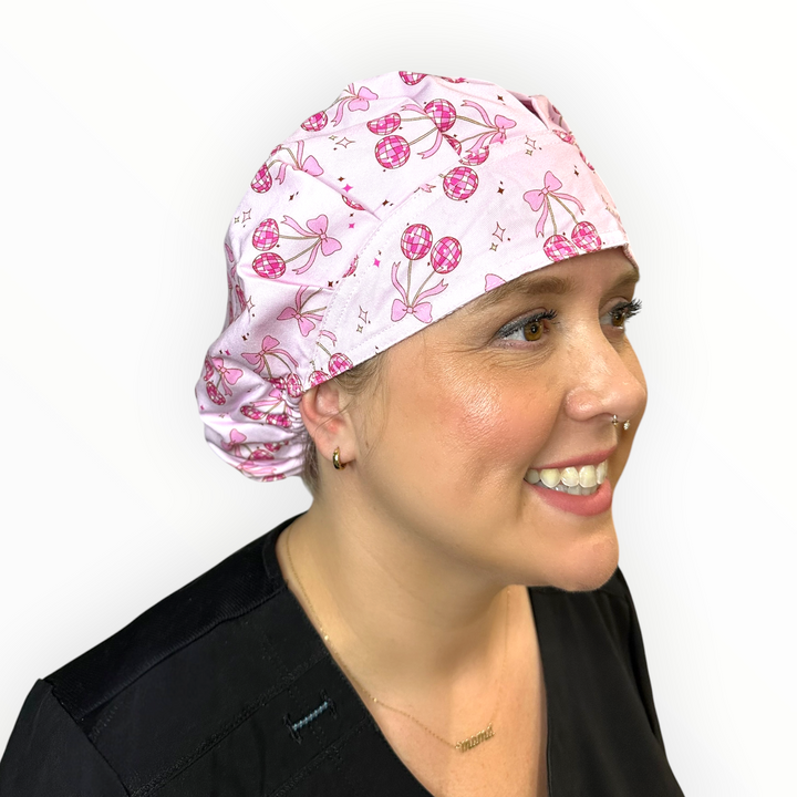 Disco Cherries- Bouffant Scrub Cap