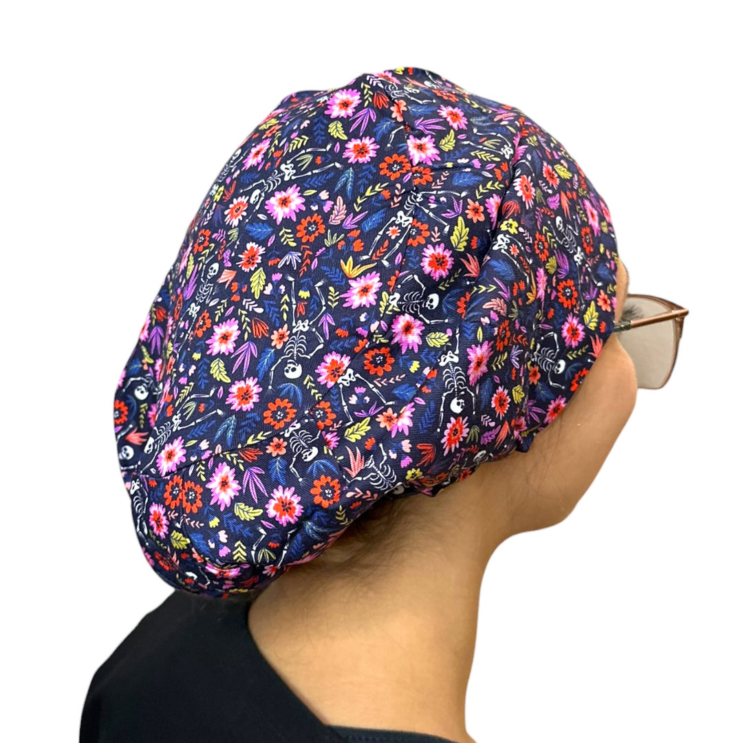 Skeletons in Bloom- Euro Scrub Cap