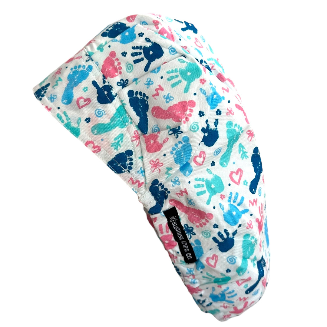 Baby Prints- Bouffant Scrub Cap