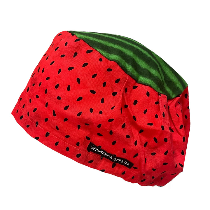 Watermelon Euro Scrub Cap for Women, by Sunshine Caps Co