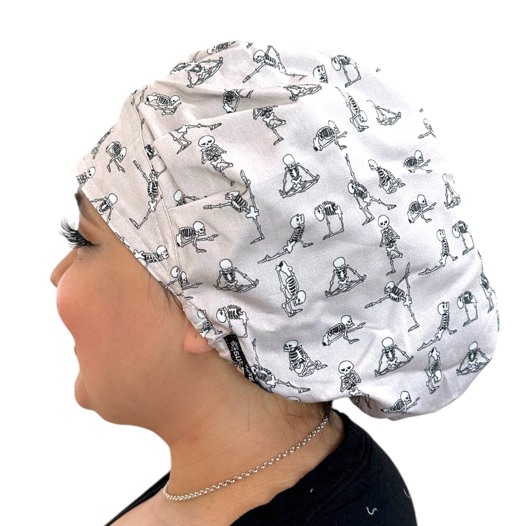 Yoga Skeletons- Bouffant Scrub Cap