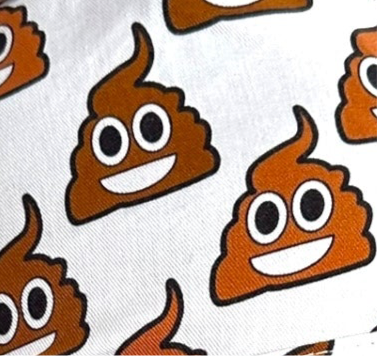 Poop Emoji- Ponytail Scrub Cap