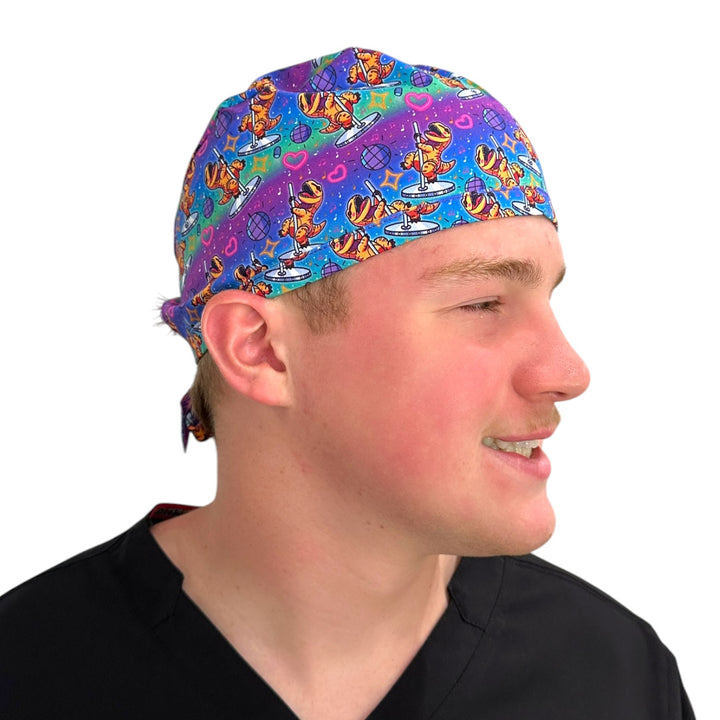 Pole Dancing T-Rex- Classic/Men's Scrub Cap