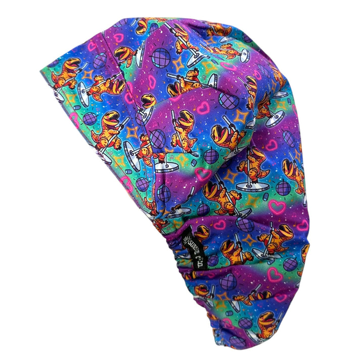 Pole Dancing T-Rex- Bouffant Scrub Cap
