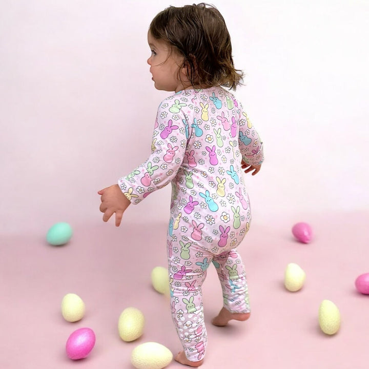 Easter Bunny Bamboo Zipper Sleeper
