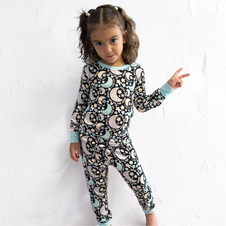 Love You to the Moon & Back Long Sleeve Two-Piece PJ's
