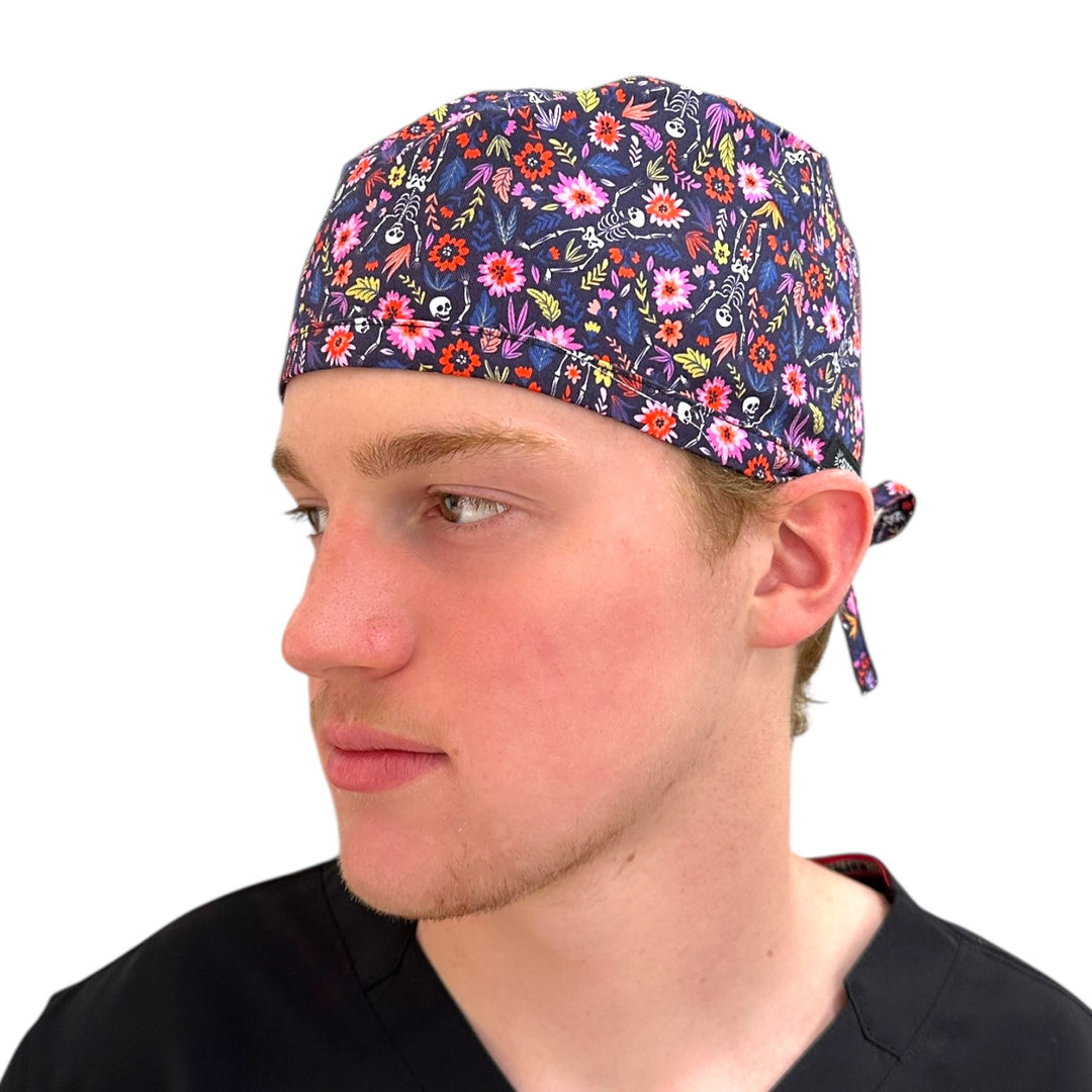 Skeletons in Bloom- Classic/Men's Scrub Cap
