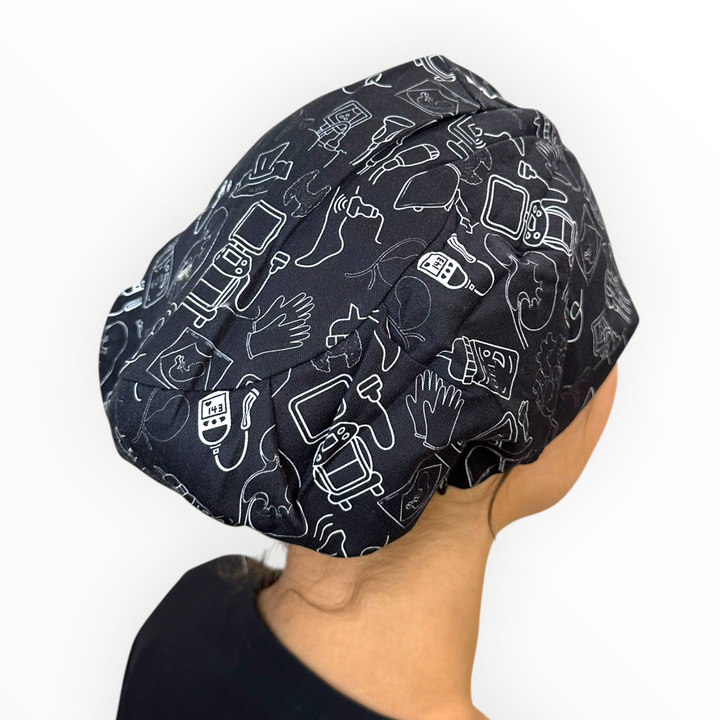 Ultrasound Doodles- Euro Scrub Cap