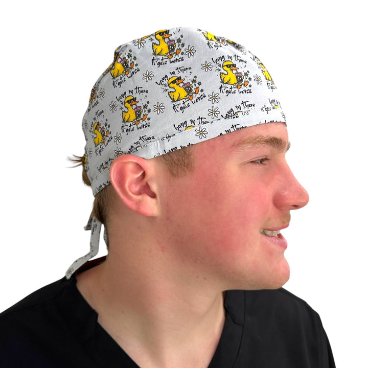 Hang in There, it Gets Worse- Classic/Men's Scrub Cap