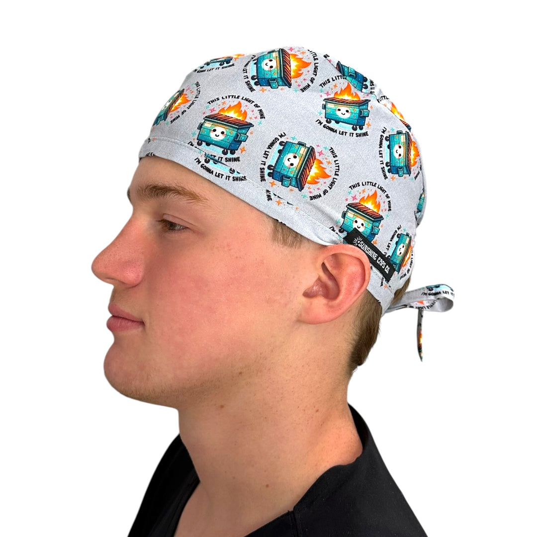 Dumpster Fire- Classic/Men's Scrub Cap