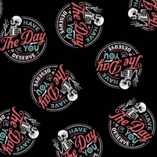 Have the day you deserve Ponytail Scrub Cap for Women, By Sunshine Caps Co.
