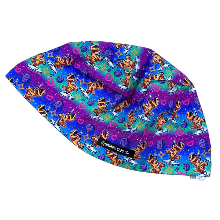 Pole Dancing T-Rex- Euro Scrub Cap