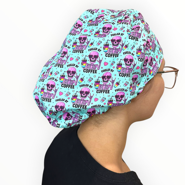 Fueled By Coffee- Bouffant Scrub Cap