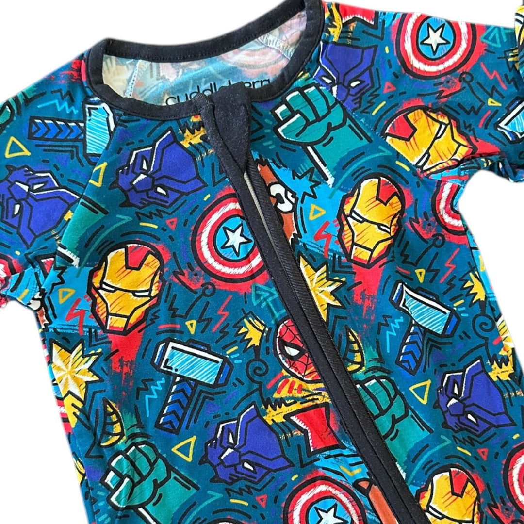 Superhero Bamboo Zipper Sleeper