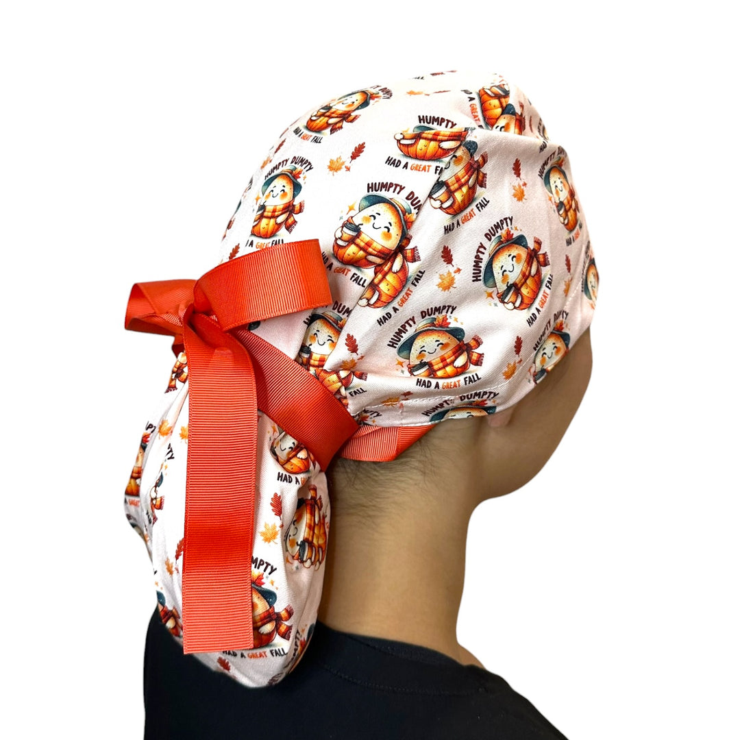 Had A Great Fall- Ponytail Scrub Cap