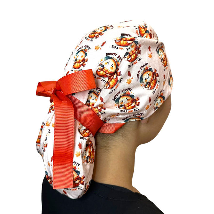 Had A Great Fall- Ponytail Scrub Cap