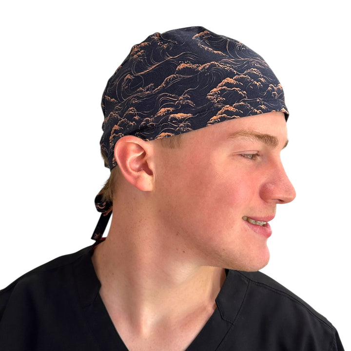 Japanese Waves- Classic/Men's Scrub Cap