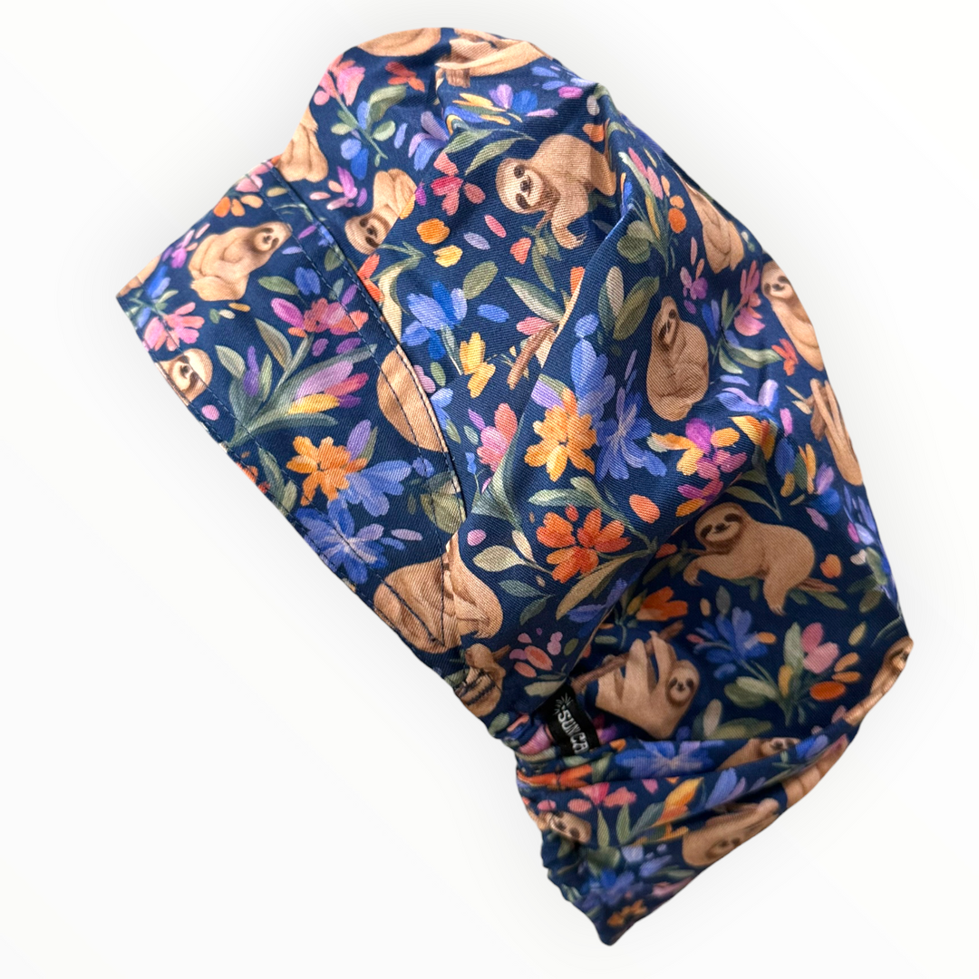 Sloth Whimsy- Bouffant Scrub Cap