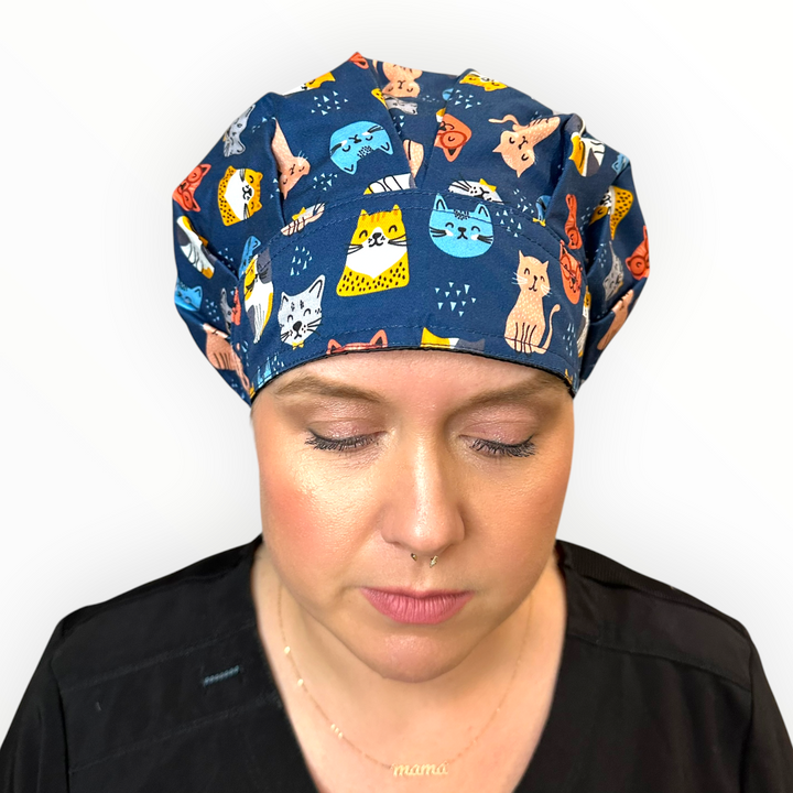 Smarty Cats- Bouffant Scrub Cap