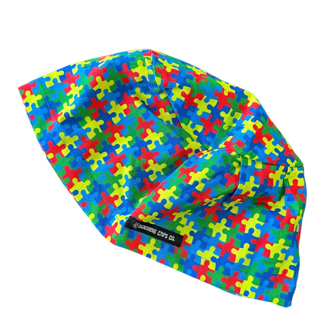 Autism Awareness- Euro Scrub Cap