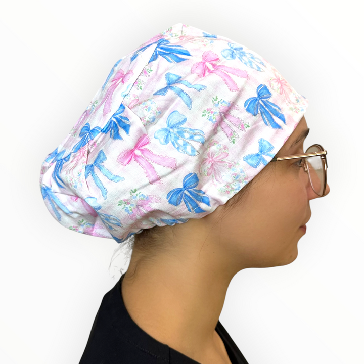 Pretty Little Bows- Euro Scrub Cap