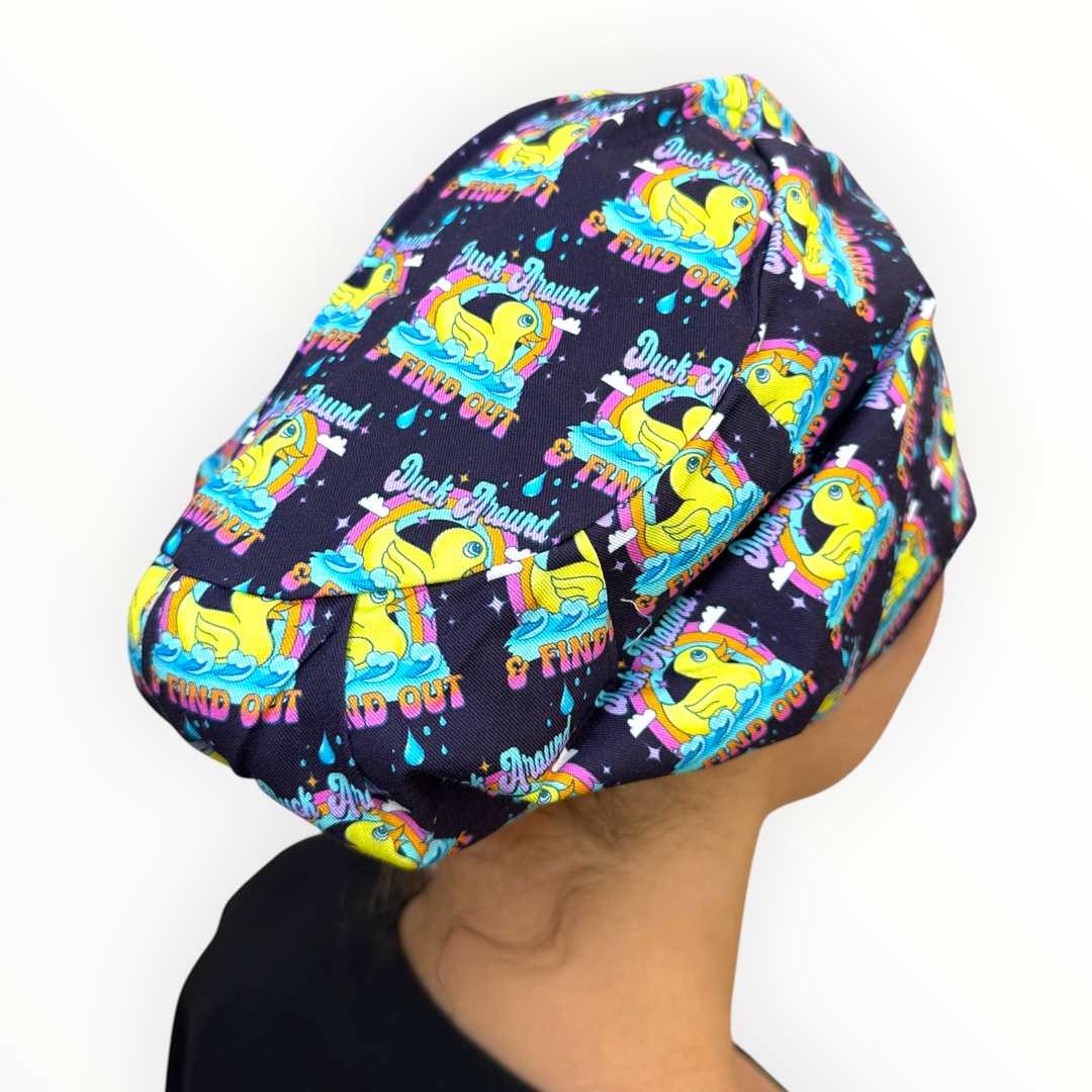 Duck Around & Find Out- Euro Scrub Cap