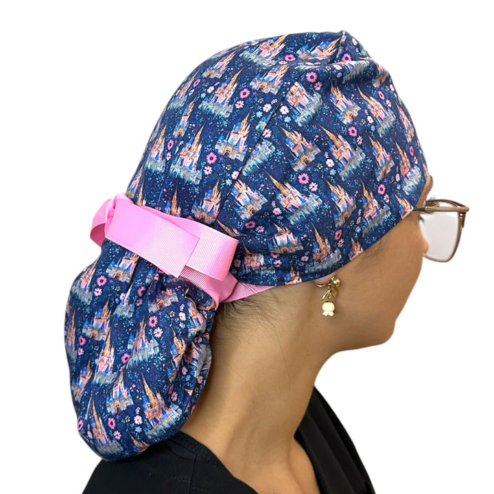 Enchanted Castle- Ponytail Scrub Cap