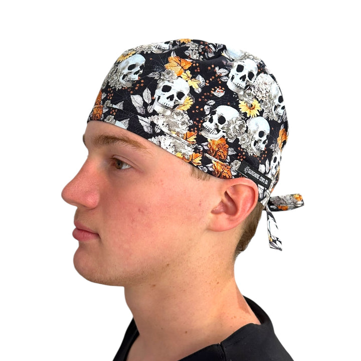 Autumn Skulls- Classic/Men's Scrub Cap