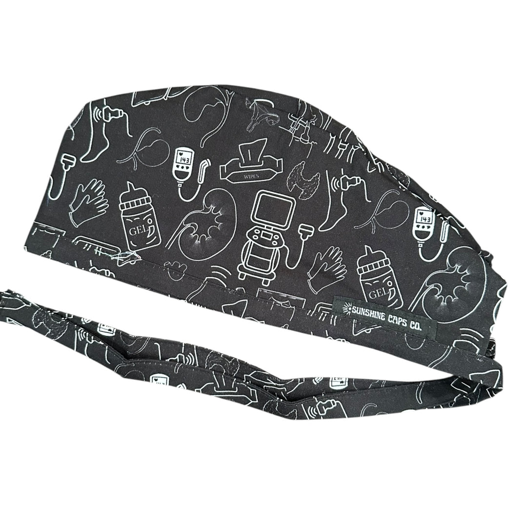 Ultrasound Doodles- Classic/Men's Scrub Cap