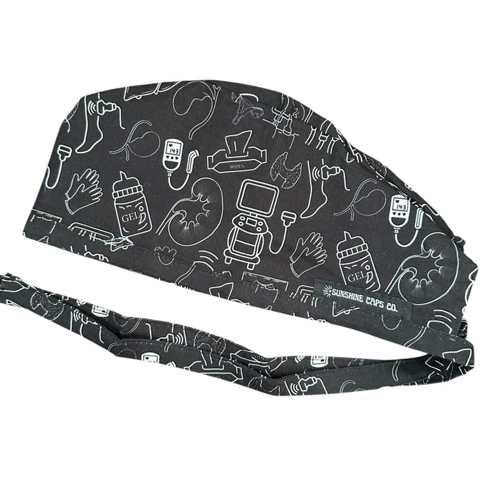 Ultrasound Doodles- Classic/Men's Scrub Cap