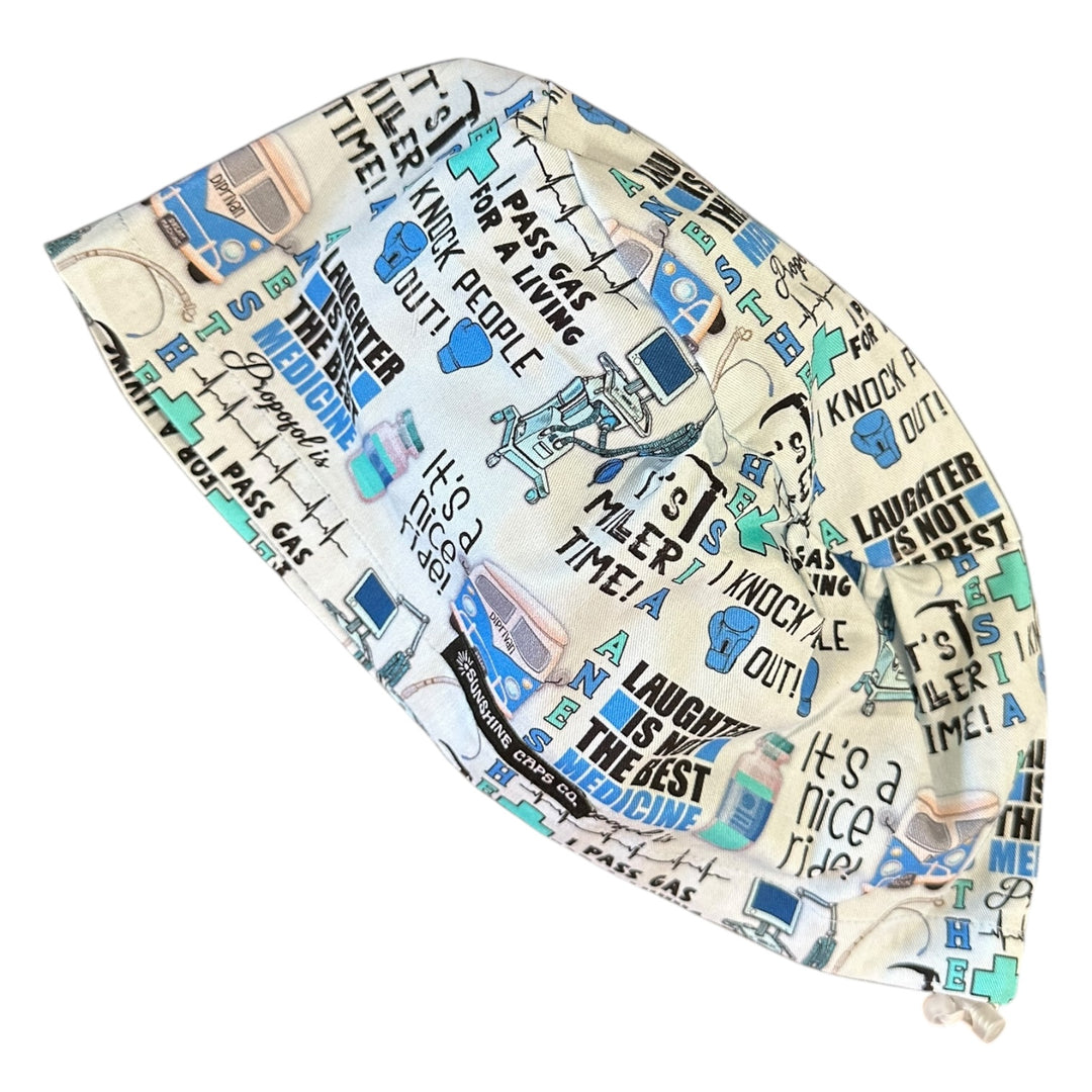 Anesthesia Euro Scrub Cap for Women, by Sunshine Caps Co