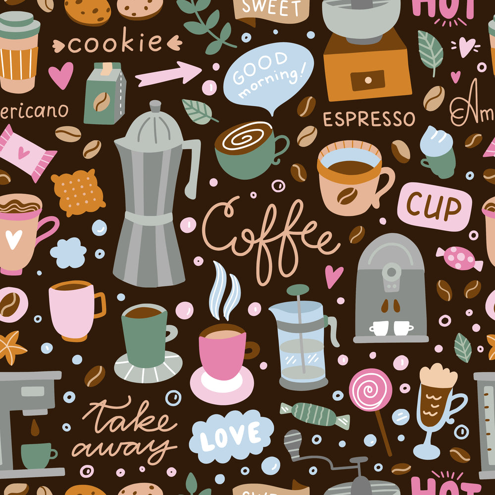 coffee break Ponytail Scrub Cap for Women, By Sunshine Caps Co.
