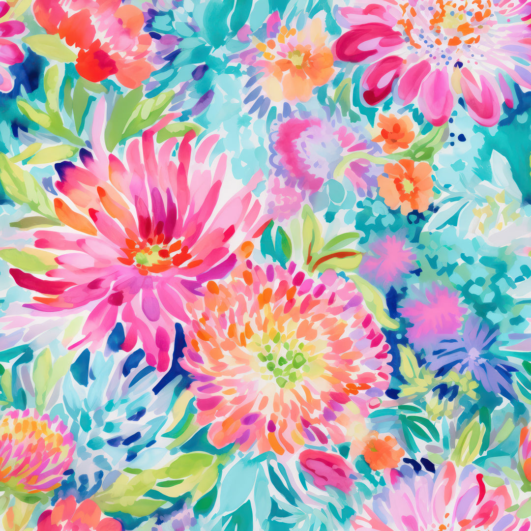 Preppy Floral- Bouffant Scrub Cap