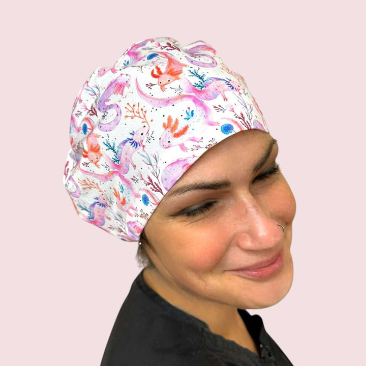 Axolotl Euro Scrub Cap, By Sunshine Caps Co.