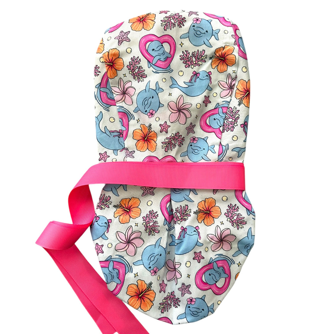 Dolphin Daydreams- Ponytail Scrub Cap