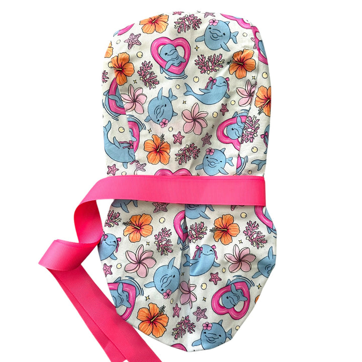Dolphin Daydreams- Ponytail Scrub Cap